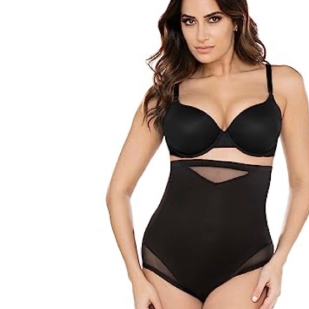 Miraclesuit Women's Shapewear Surround Support Shaping Hi Waist Brief black XL